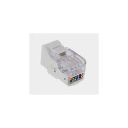 Gniazdo 8p8c RJ45 PIN8 keystone nieekranowane z osłoną