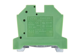 Złączka szynowa ochronna 10mm2 zielono-żółta 10 43458