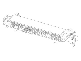 Molex Listwa kołkowa, żeńska, do wbudowania, standardowa 787760001 1 szt.