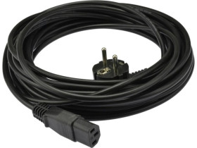 Kabel zasilający OWY do komputera z wtyczką IEC320 C13 10A czarny 10m