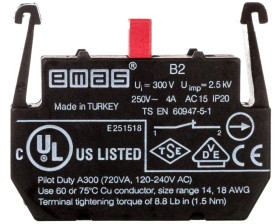 Element łączeniowy 1NC do przycisków B, T0-B2