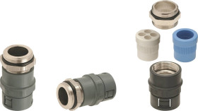 Helukabel 920293 Złącze śrubowe do węża szary 25 szt.