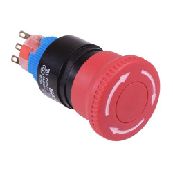 Red 22mm Emergency Stop Switch IP65 NO/NC