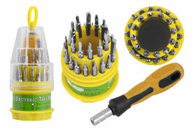 Zestaw wkrętaków i końcówek