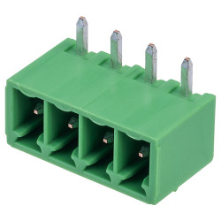 CamdenBoss CTB93HE/4 4 Way 10A Terminal Block Side Entry Header 3.81mm Pitch