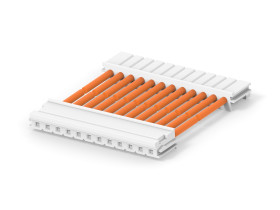 Kabel przewód-płytka, 300 V, raster: 2.5mm, 300mm, Pomarańczowy