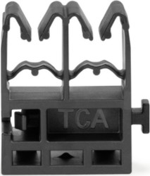 Mounting base, with connecting element, max. bundle Ø 8 mm, PA, black, (W x H) 23 x 25.1 mm, 151-04089