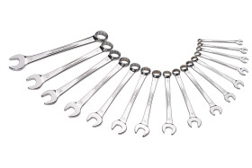 Zestaw kluczy płasko-oczkowych Zestaw kluczy oczkowych SAM 7 → 24 mm 16 szt.