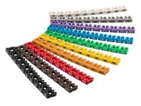 Oznacznik przewodów cyfry 0-9 100 sztuk 2,5-4,0mm