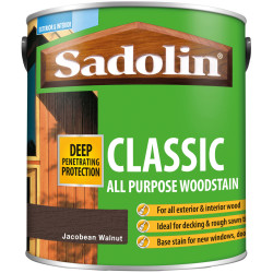 Sadolin 5028466 Classic Wood Protection Jacobean Walnut 2.5 litre