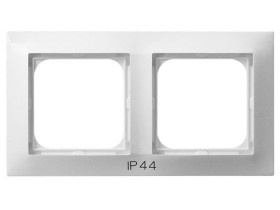 IMPRESJA STANDARD Ramka 2 podwójna do wyłączników IP44 biały RH-2Y/00 OSPEL