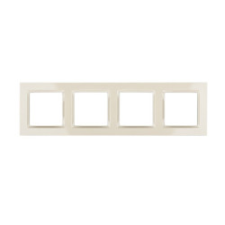 Ramka poczwórna kremowa CR4/41 Kontakt Simon10
