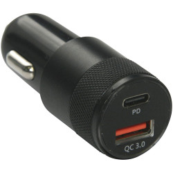 IWH 019054 IWH Car Charger Quick Dual USB-C 3A 12V 24V Automotive Connectors