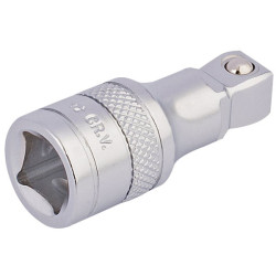 Draper Expert 16742 3/8&quot; Sq. Dr. Satin Chrome Wobble Extension Bar (45mm)