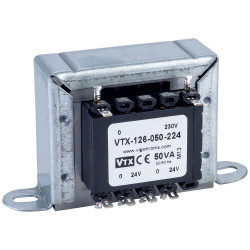 Vigortronix VTX-126-050-224 Chassis Transformer 230V 50VA 24V&#x2B;24V