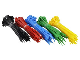 Opaski kablowe mix kolor TA-250 /250szt./