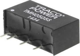 Przetwornica DC-DC, 2W, Uwe 4,5 → 5,5 V DC, Uwy 5V dc, Iwy 400mA, TRACOPOWER