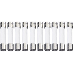 ESKA 632.718 Time Delay Ceramic Micro Fuse 6.3 x 32mm 1.25A 500V, Pack of 10