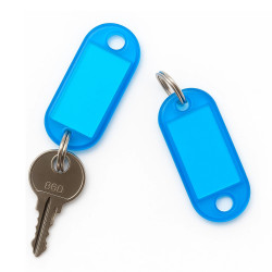 Zawieszka z identyfikatorem do kluczy - Brelok z etykietą - Mix kolorów