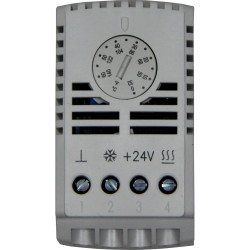 Elmeko TES060 Enclosure Thermostat 24V DC 1 Change-Over 37x64x46mm