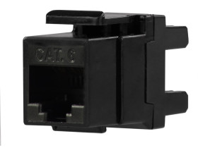 Moduł keystone RJ45 UTP kat.6 nieekranowany tylny montaż czarny NEKU