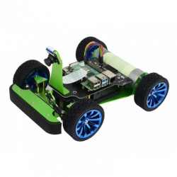 PiRacer DonkeyCar - 4-kołowa platforma robota AI z kamerą i napędem DC + wyświetlacz OLED dla Raspberry Pi - Waveshare 17674
