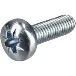 R-TECH 337051 Pozi Pan Head Machine Screws BZP M5 16mm - Pack Of 100
