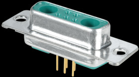 3007W2SAR99A10X D-SUB coax jack for mixed assembly, straight