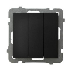 AS Łącznik potrójny zwierny czarny metalik ŁP-24G/m/33