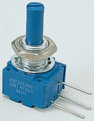 Potencjometr 25kΩ Bourns średnica wału 6 mm 2W Montaż panelowy, Przewlekany
