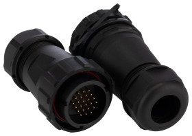 Złącze okrągłe 24-pinowe SY29 Mocowanie kablowe liniowe Wtyk, Gniazdo RS PRO Męski/żeński IP68 SY29