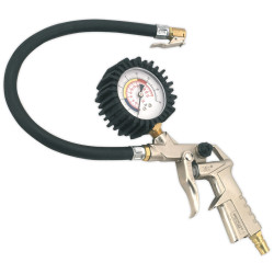 Sealey SA924 Tyre Inflator with Clip-on Connector