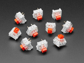 Adafruit Kailh Mechanical Key Switches - Linear Red - 10 pack