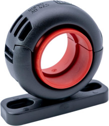 Tubing holders, with screw-on plate, max. bundle Ø 21.2 mm, PA, black, (L x W x H) 77 x 30 x 74 mm, 1 5040 642 201