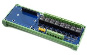 Moduł 8 przekaźników do Raspberry Pi na szynę DIN
