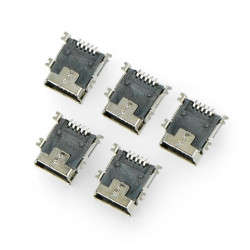 Gniazdo miniUSB typu B - SMD - 5szt.