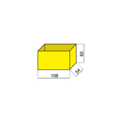 H&#xFC;nersdorff 624200 Assortment Case Insert 108x54x63mm 1 Compartment