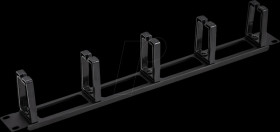 26990324 19" cable management panel, 5 brackets, black