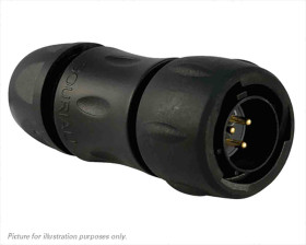 Złącze wielostykowe przemysłowe 3-pinowe Montaż na kablu Wtyczka Souriau Sunbank by Eaton