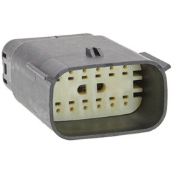 Molex 334826202 Mx150 Male Connector Assembly 12 Circuits Light Grey
