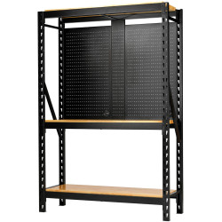 Draper 27795 BUNKER&#xAE; 17Pc Modular 3 Tier Racking-H/Wood Shelving-P/board 1500mm