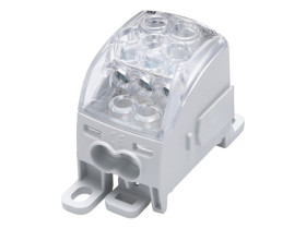 Blok rozdzielczy uniwersalny 1-biegunowy 82040 TH35 szary SUB 160 SIMBLOCK 81653002 SIMET