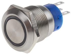 Nasadka przełącznika Zatrzaskowy SPDT średnica wycięcia 19.2mm, montaż panelowy RS PRO