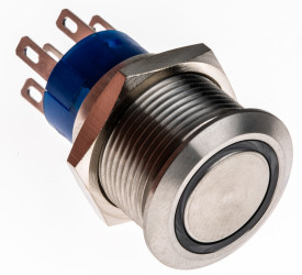 Nasadka przełącznika Zatrzaskowy DPDT średnica wycięcia 19.2mm, montaż panelowy RS PRO