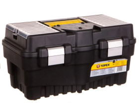 Skrzynka narzędziowa 19cala organizery aluminiowe zatrzaski 79R132