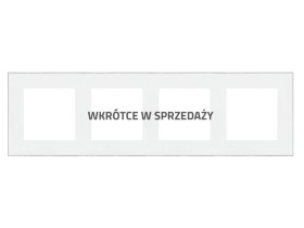 SIMON 55 Ramka 4 poczwórna DUO biała podstawa chrom TRD4.163/111 KONTAKT SIMON