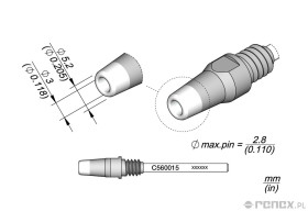 Dysza C560015 do rączki JBC DR560