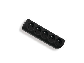 Rozgałęźnik do przedłużacza 5 gniazd z uziemieniem czarny GN-50-2 ELGOTECH
