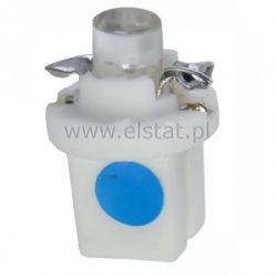 Żarówka samoch. LED 12V T5-CAP [ niebieska ]