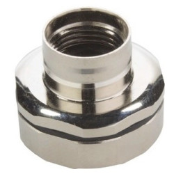 Flange socket, M12, front mounting for socket inserts, 21033012006